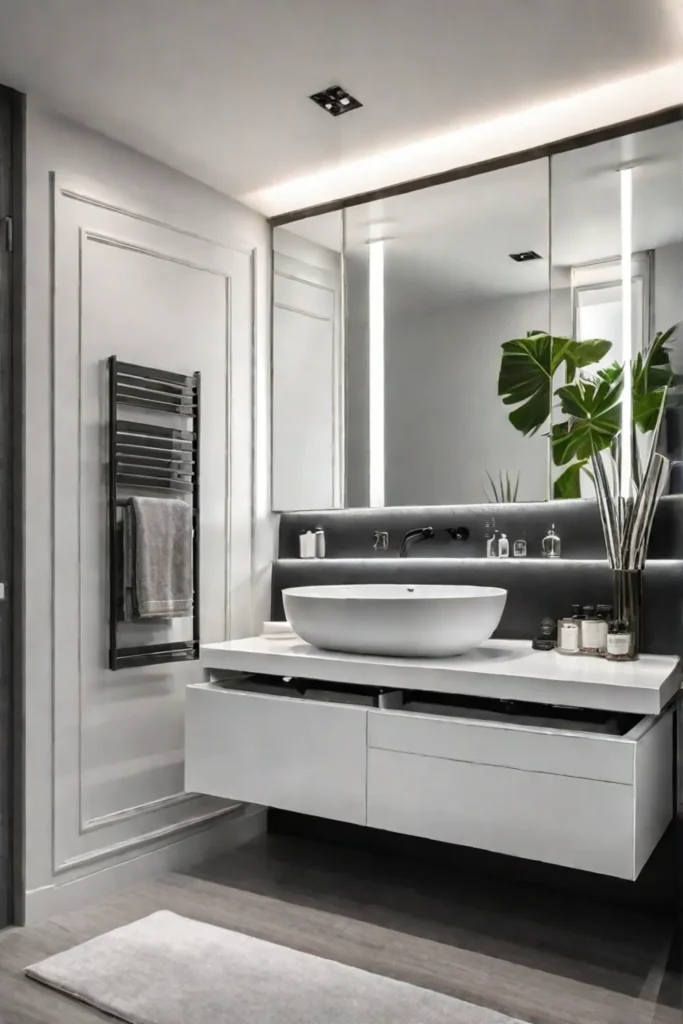 Maximizing space in a small bathroom