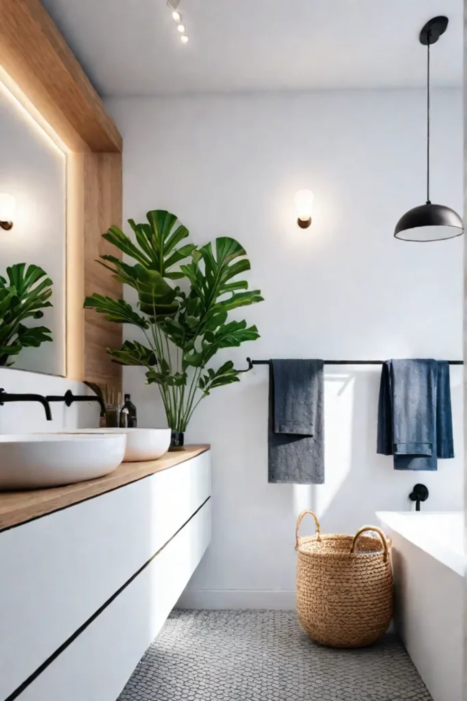 Minimalist bathroom storage solutions