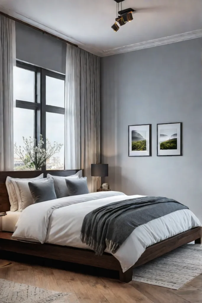 Morning lark bedroom with natural light