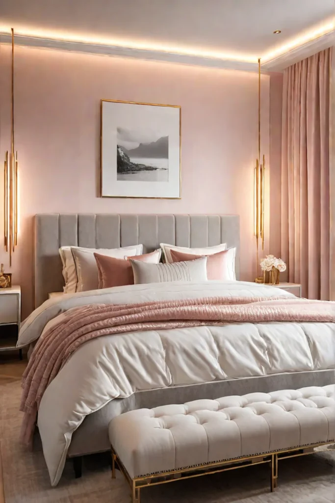 Romantic Bedroom in Soft Tones