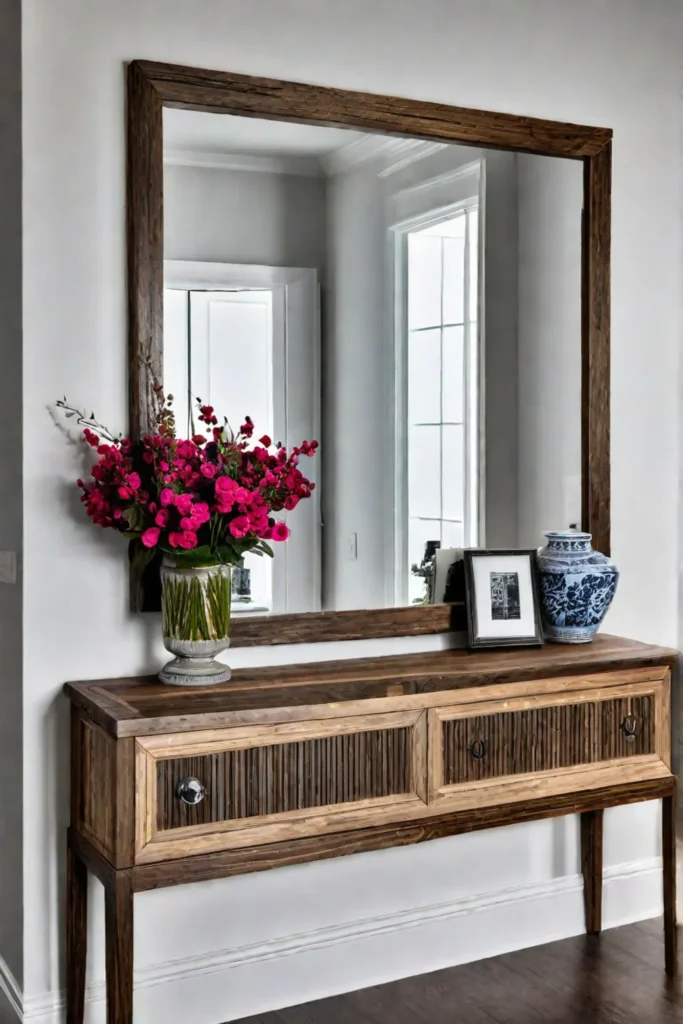 Stylish and functional entryway with personalized touches