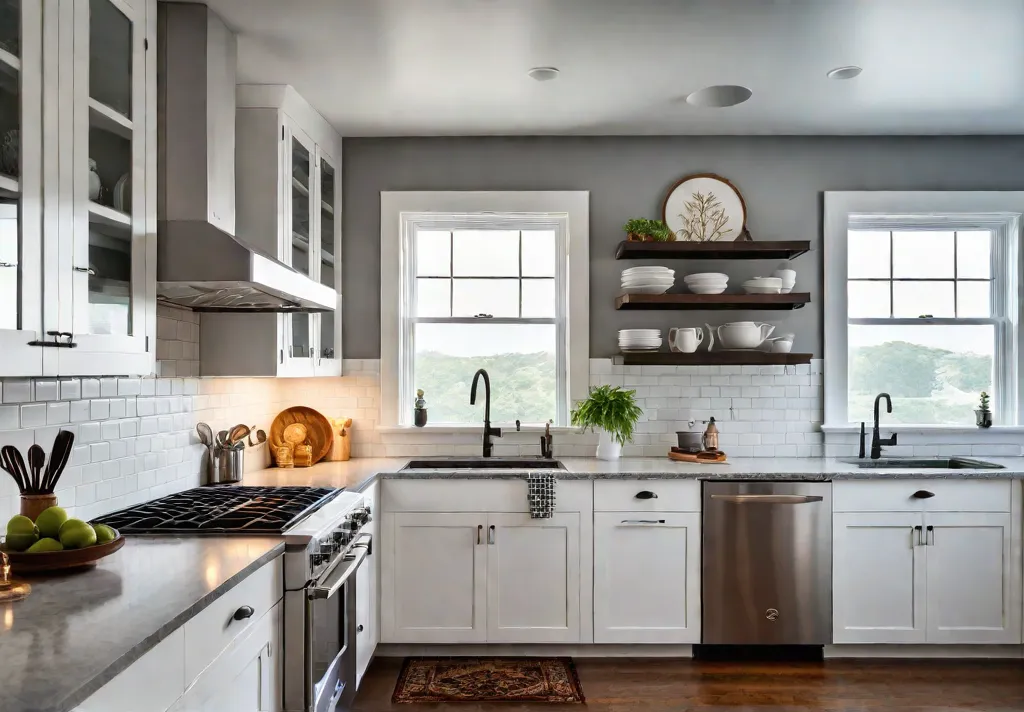 A before and after view of a small once cramped galley kitchenfeat