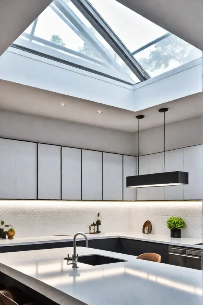 Bright and airy kitchen with natural light