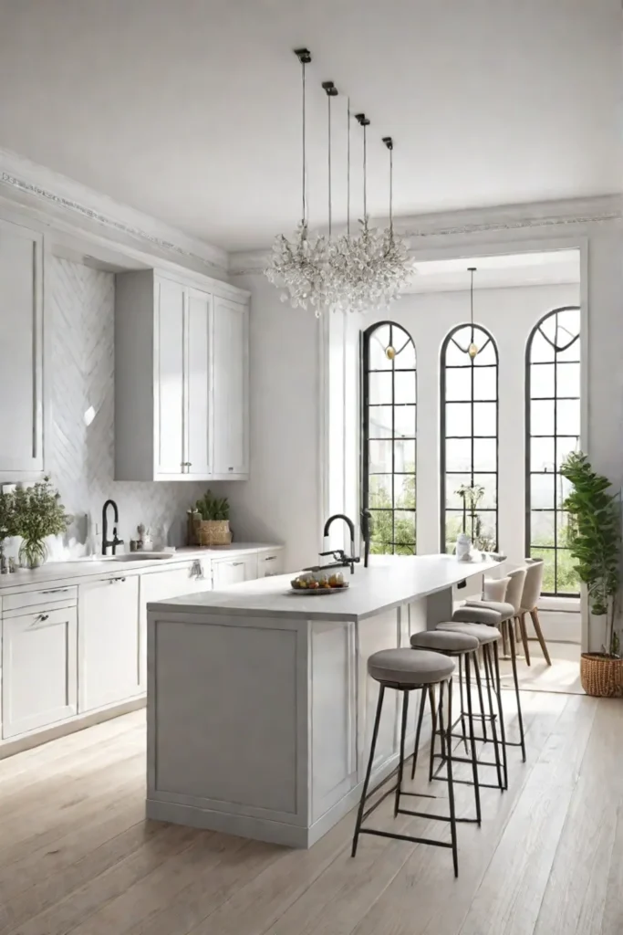 Bright and airy small kitchen with window