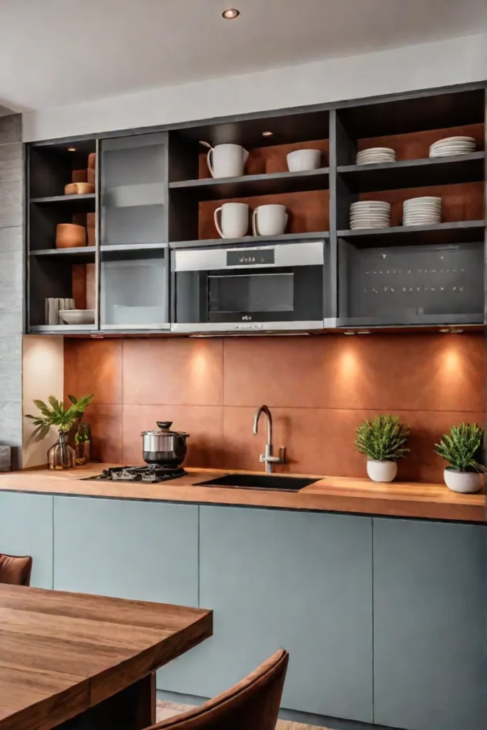 Inviting kitchen design with earthy colors and textures