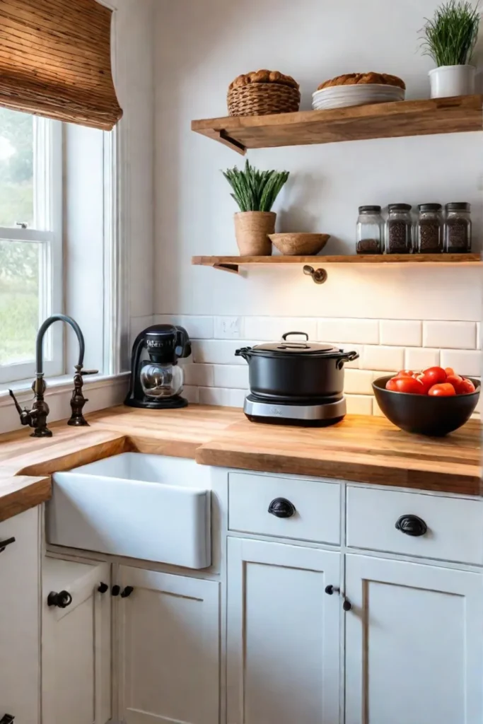 Modern farmhouse kitchen with functional design