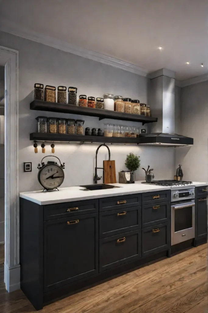 Organized and functional small kitchen