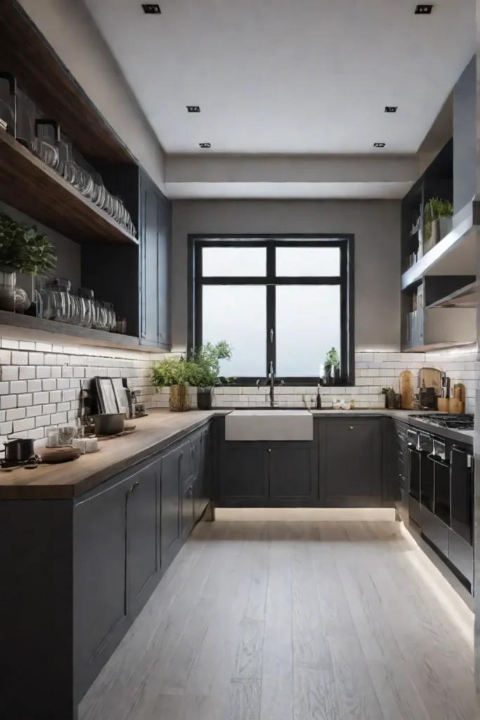 Peaceful and tidy kitchen space